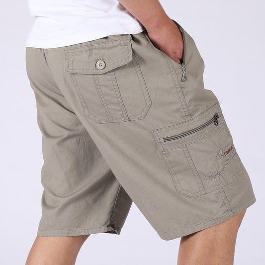 2023 Summer Casual Cargo Beach Shorts Mens Drawstring Soft Thin Loose Shorts Streetwear Quick-Drying Solid Sports Joggers XL-6XL