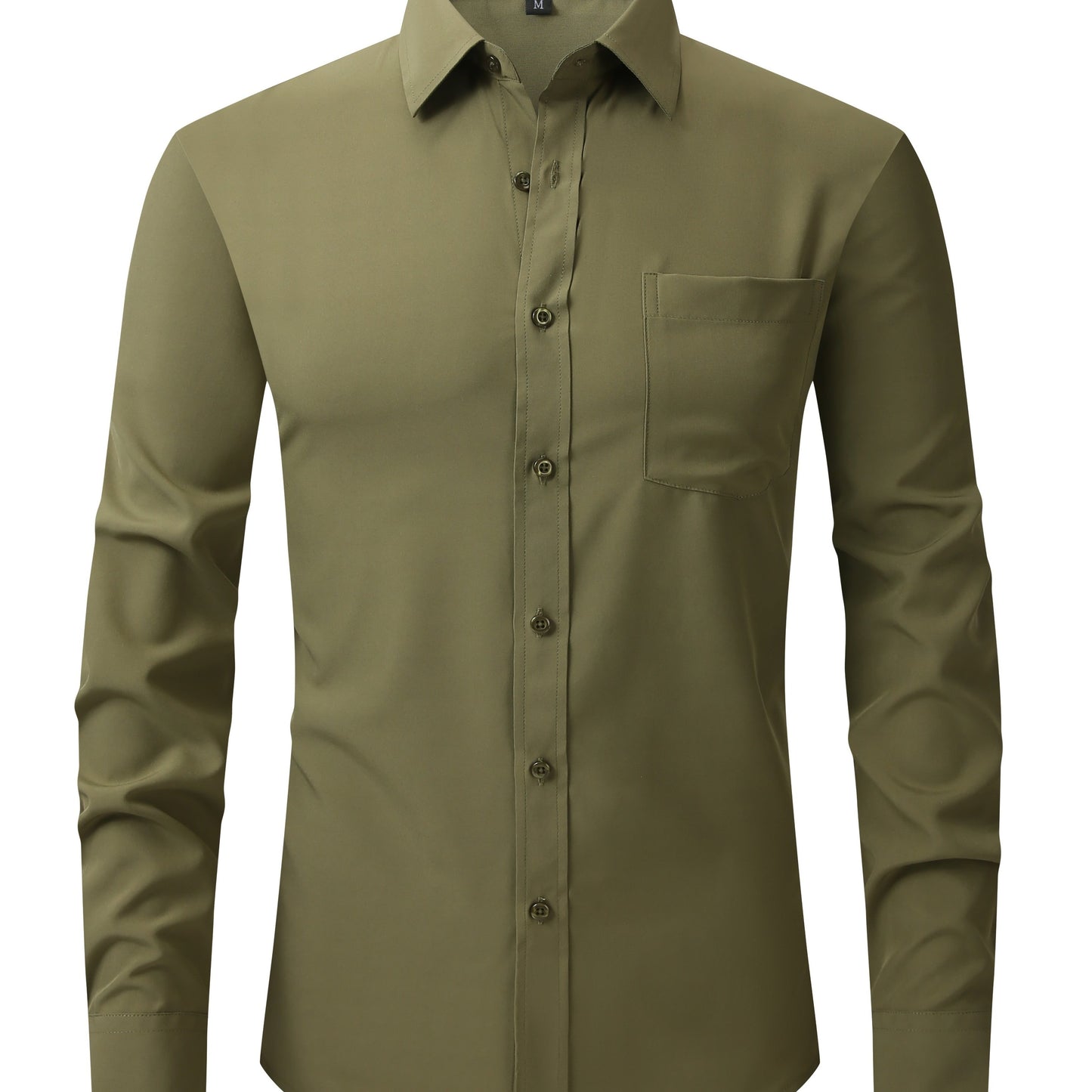 Men's Stylish Button Down Fit Lapel Dress Shirt - Perfect for Any Occasion!