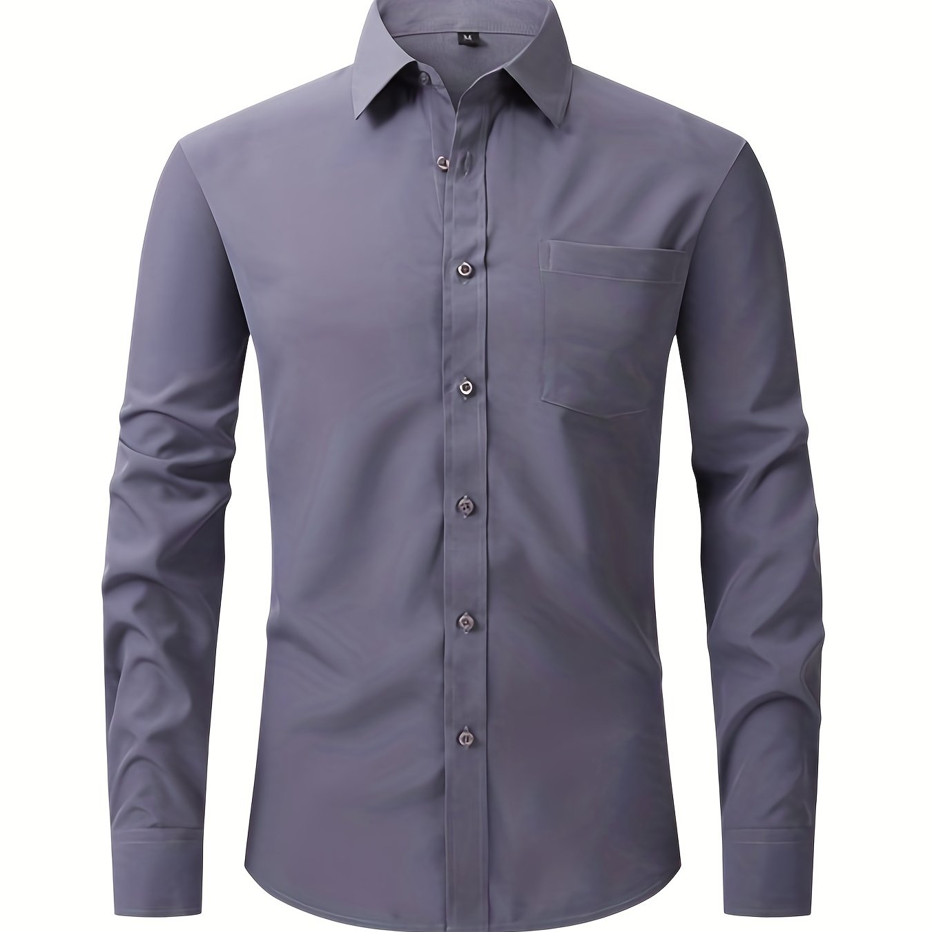 Men's Stylish Button Down Fit Lapel Dress Shirt - Perfect for Any Occasion!