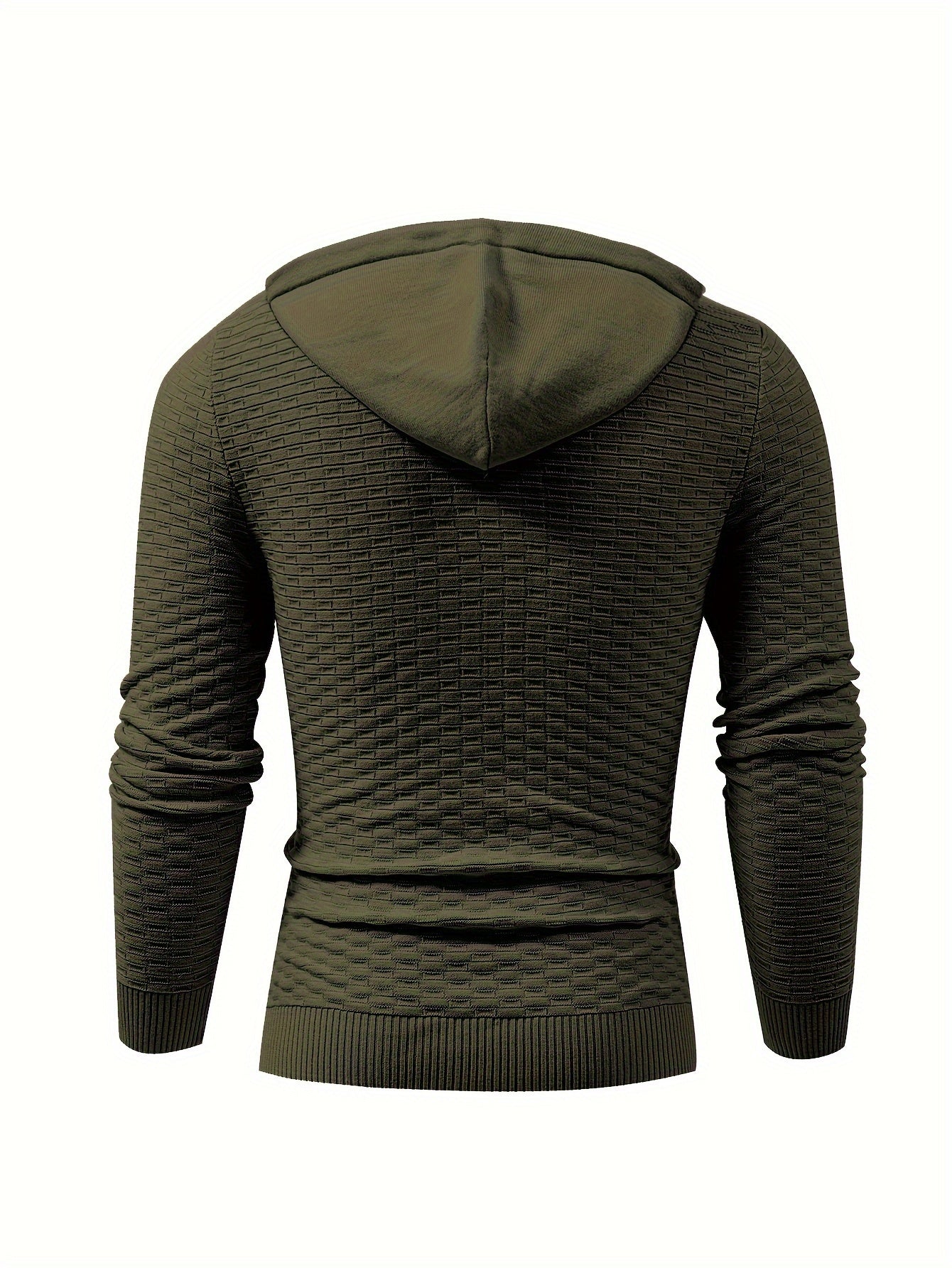 Foruwish - Men's Casual Drawstring Long Sleeves Hooded Pullover Sweaters