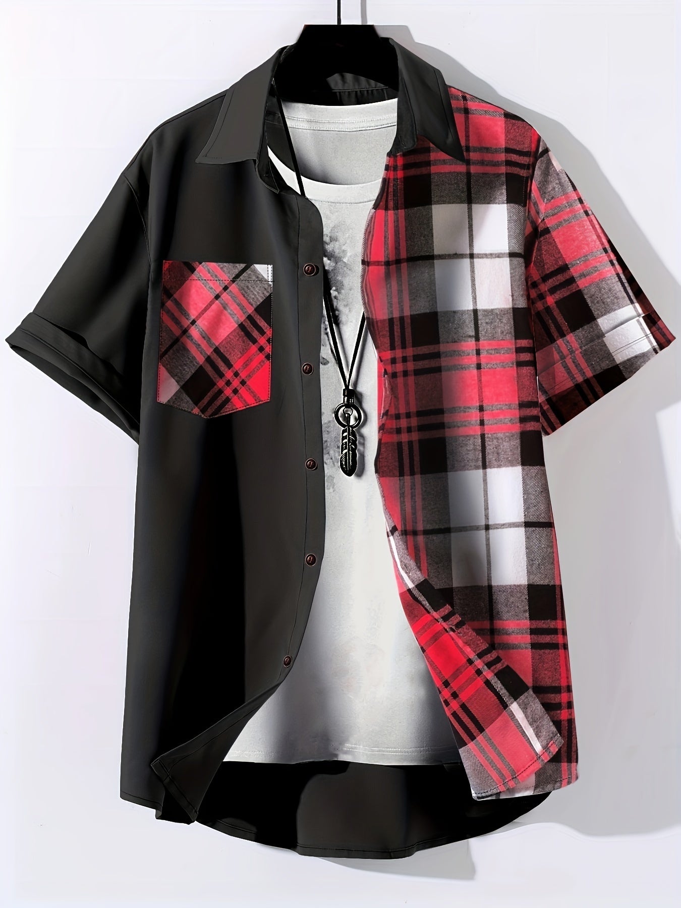 Plaid Fashion Shirt: Stylish and Lightweight for Casual Wear