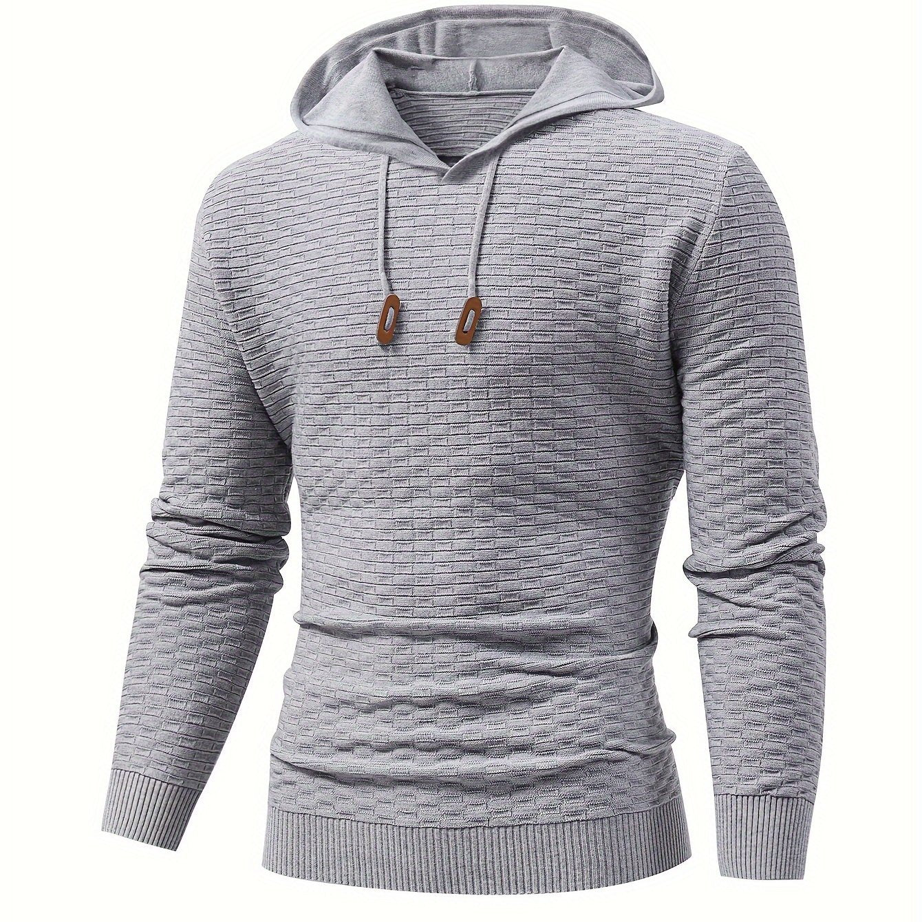 Foruwish - Men's Casual Drawstring Long Sleeves Hooded Pullover Sweaters