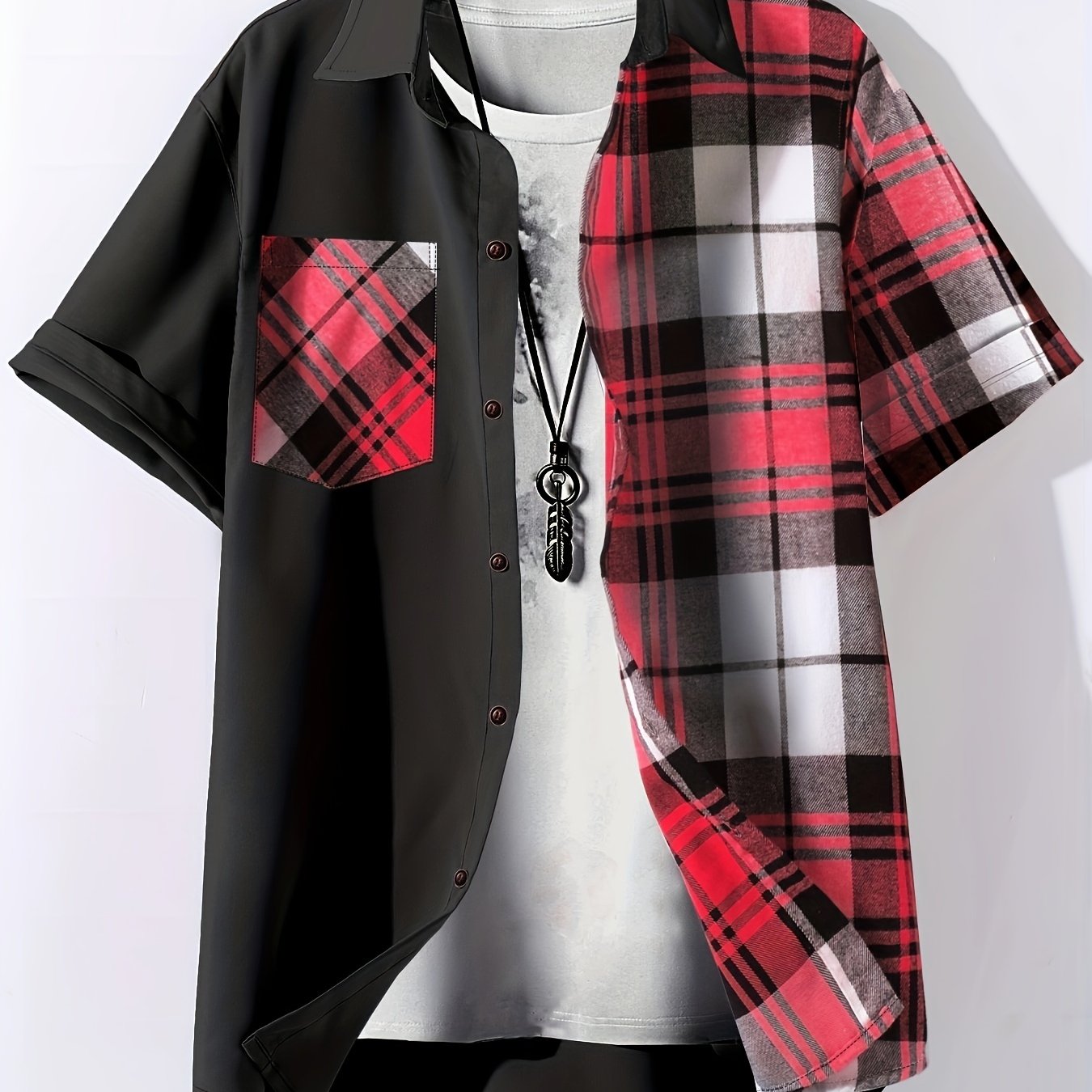 Plaid Fashion Shirt: Stylish and Lightweight for Casual Wear