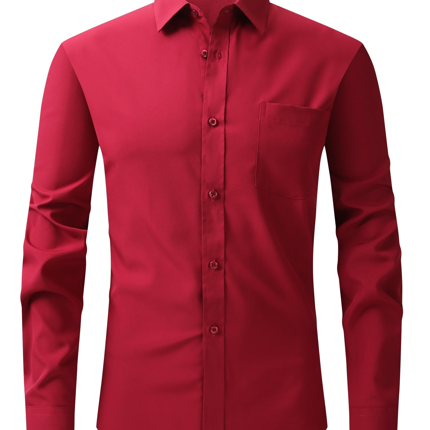 Men's Stylish Button Down Fit Lapel Dress Shirt - Perfect for Any Occasion!