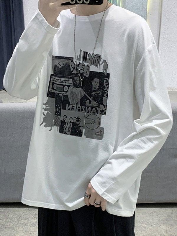 Foruwish - Men's Era Graphic Long Sleeve Tee