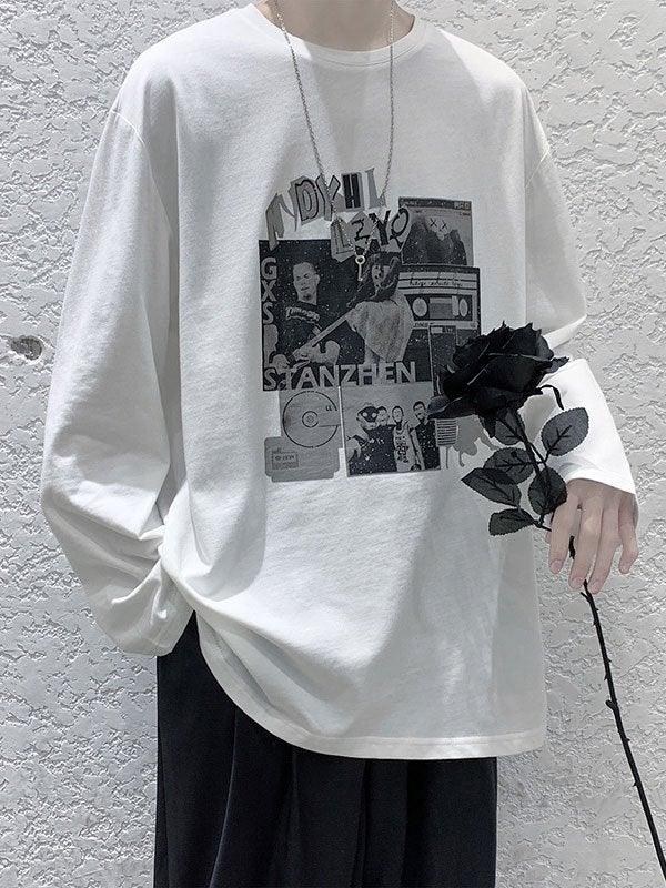 Foruwish - Men's Era Graphic Long Sleeve Tee