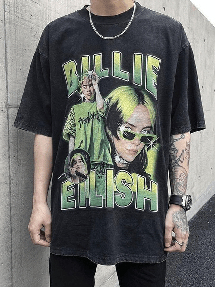 Foruwish - Men's Punk Figure Graphic Tee