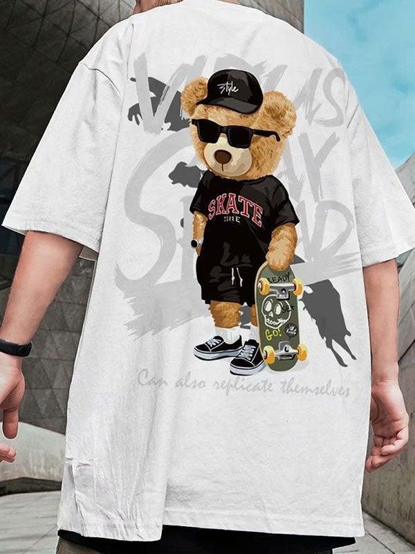 Foruwish - Men's Skate Bear Graphic Tee