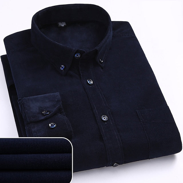 Men's Dress Shirt Black Red Light Brown Long Sleeve Turndown Spring &  Fall Wedding Going out Clothing Apparel