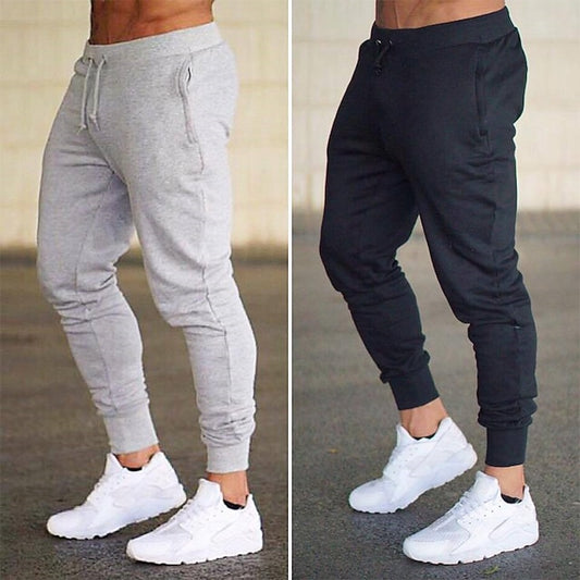 Men's Sweatpants Joggers Workout Pants Track Pants Running Pants Pocket Elastic Waist Solid Color Lightweight Casual Daily Trousers Athletic Blackine Wine