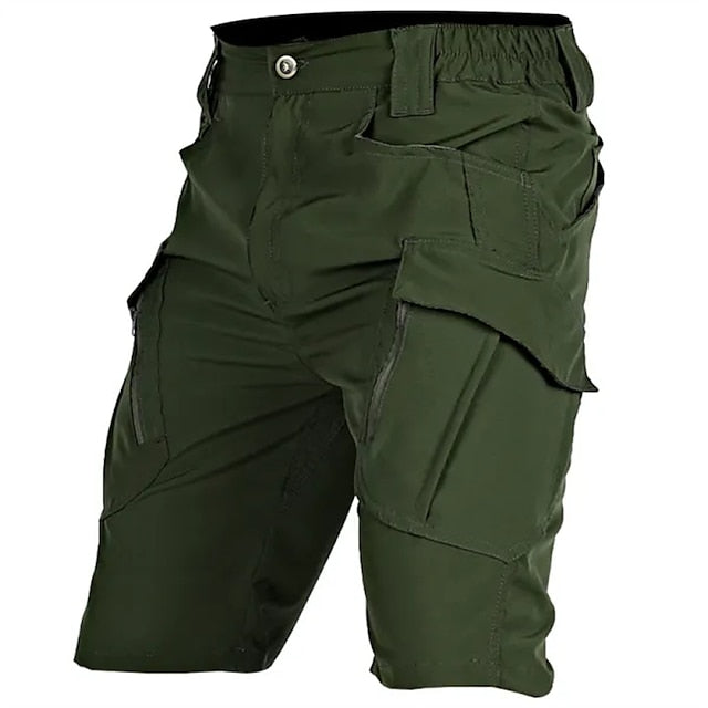 Men's Tactical Shorts Cargo Shorts Zipper Pocket Plain Waterproof Breathable Outdoor Daily Going out Fashion Casual Black Green
