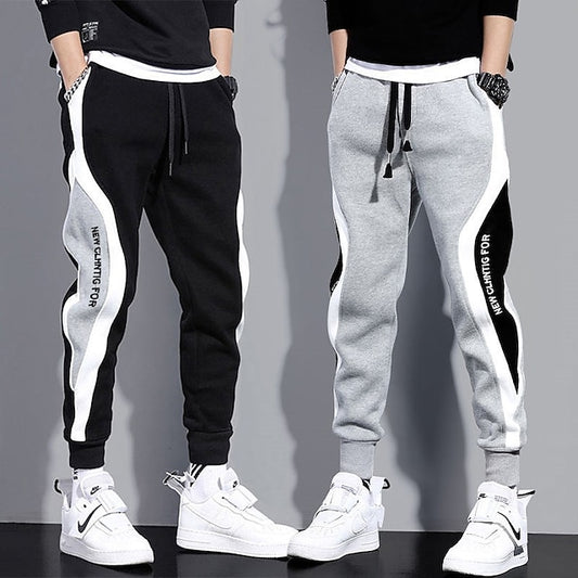 Men's Sweatpants Joggers Trousers Pocket Drawstring Color Block Comfort Casual Daily Holiday Sports Stylish Black Grey Micro-elastic