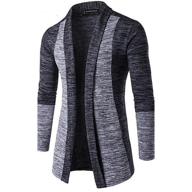 Men's Sweater Cardigan Knit Regular Solid Colored V Neck Daily Weekend Clothing Apparel Winter Spring Dark Gray Brown M L XL