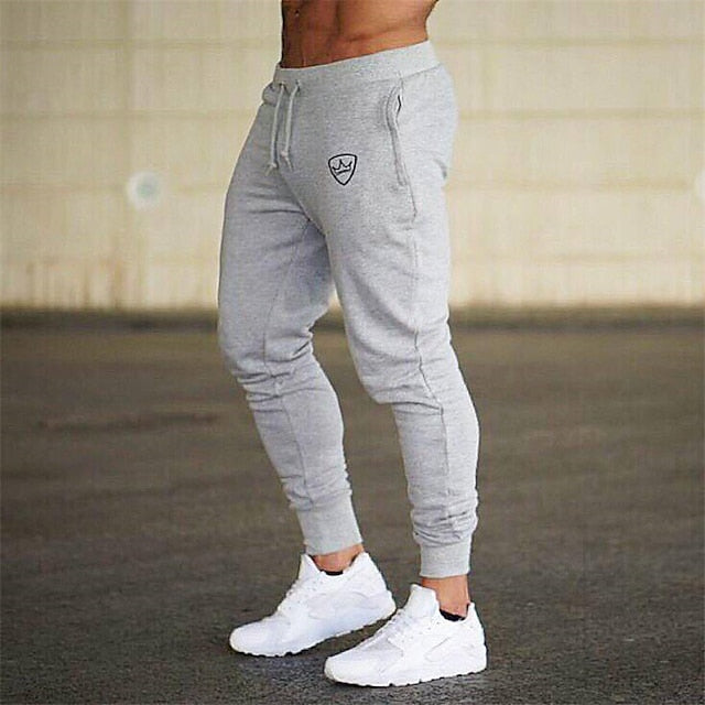 Men's Sweatpants Joggers Trousers Track Pants Drawstring Elastic Waist Geometric Pattern Sports Outdoor Cotton Blend Athleisure ArmyGreen Black